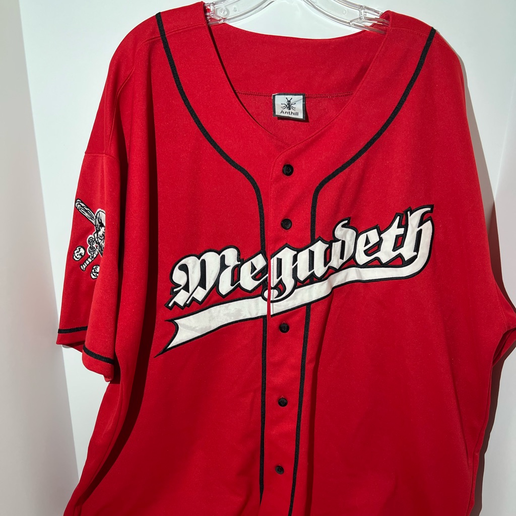 Rare Vintage, Anthill Megadeth Baseball Jersey Xxl